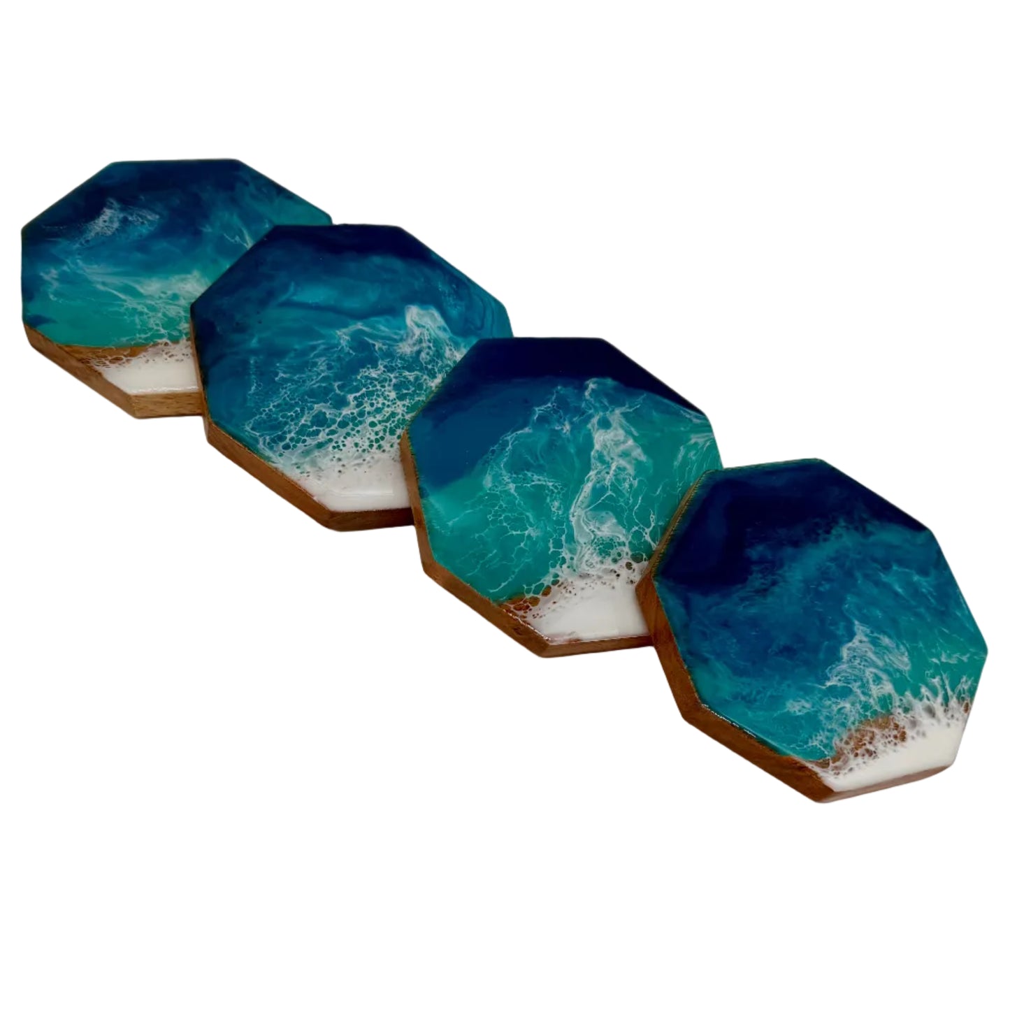 Coasters - Ocean Theme - Hexagon