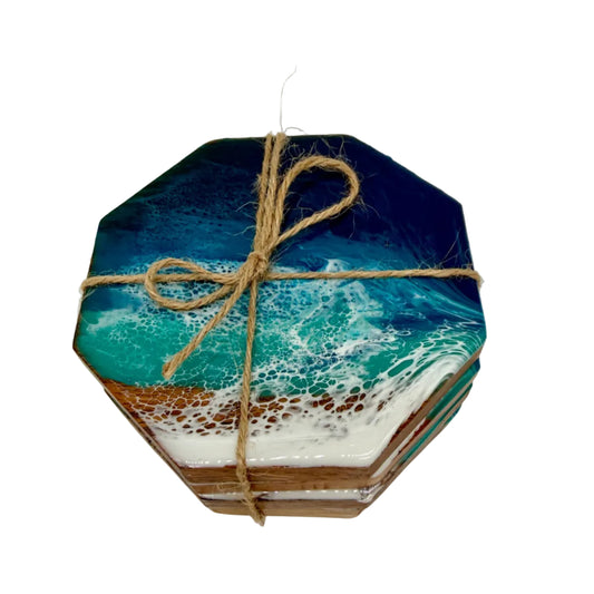 Coasters - Ocean Theme - Hexagon