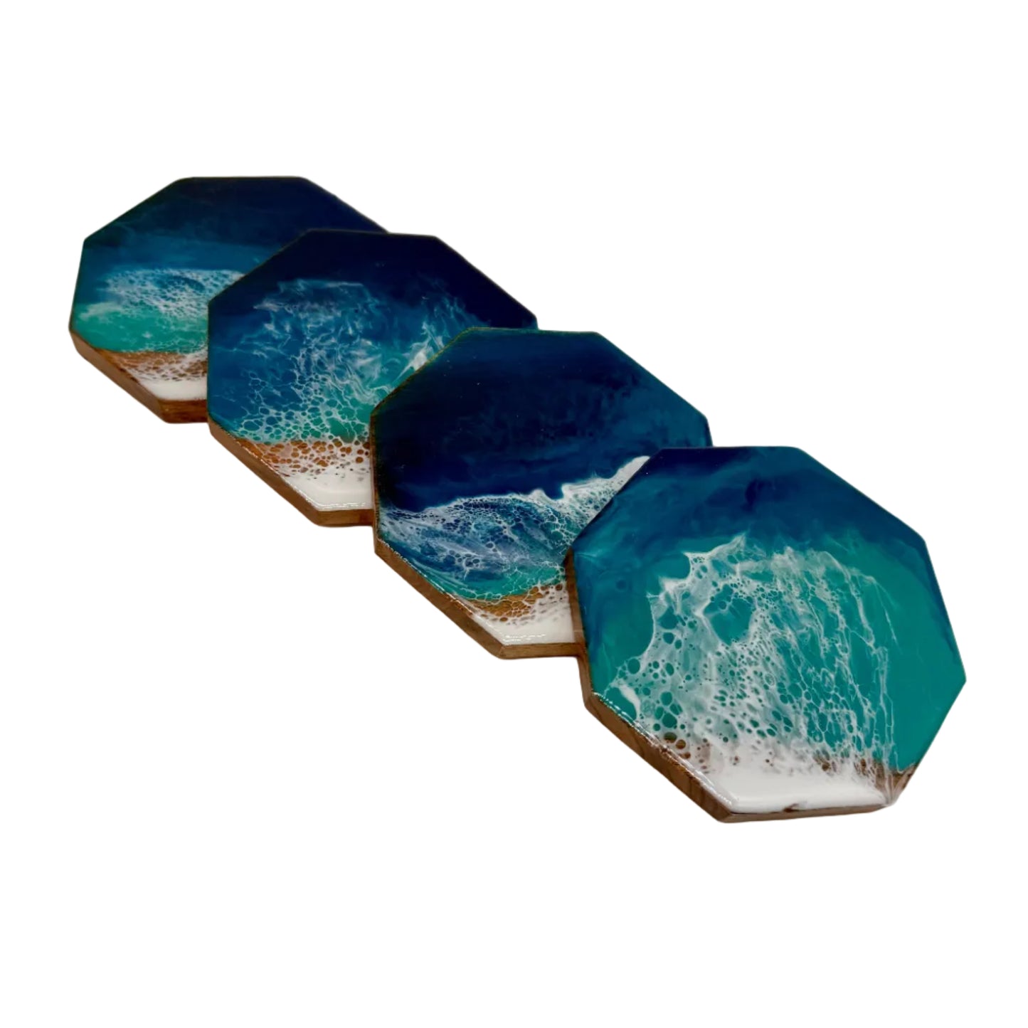 Coasters - Ocean Theme - Hexagon